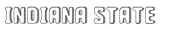 Indiana State font preview